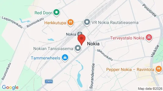 Varastot Vuokrattavana i Nokia - Kuva Google Street Viewstä