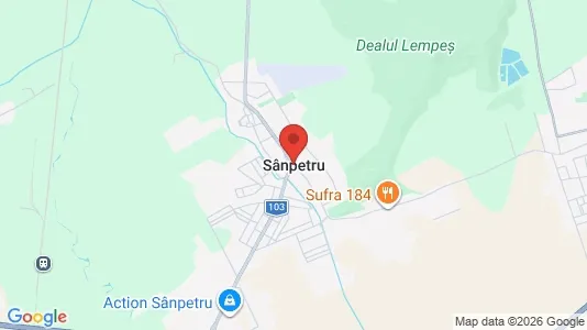 Commercial properties for sale i Sânpetru - kort over placeringen
