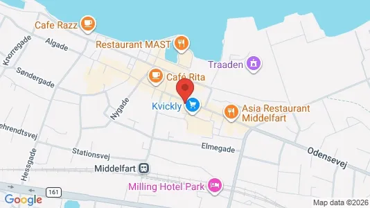 Liikekiinteistöt Myynnissä i Middelfart - Kuva Google Street Viewstä