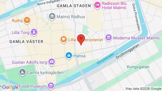 Kontorlokaler til leje i Malmø Centrum - kort over placeringen