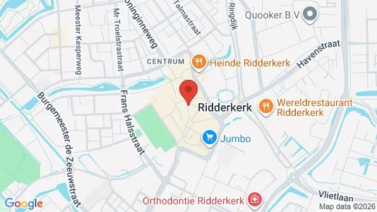 Commercial properties for sale i Ridderkerk - kort over placeringen
