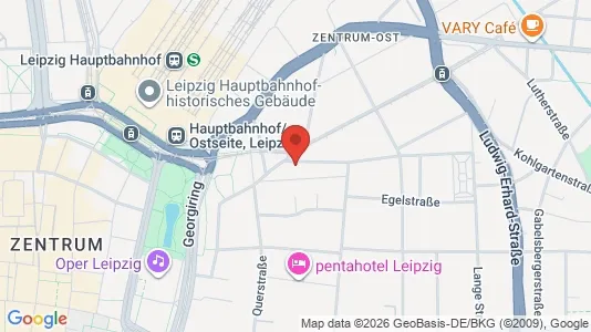 Toimistotilat Vuokrattavana i Leipzig - kort over placeringen