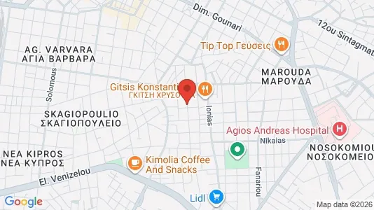 Liikekiinteistöt Myynnissä i Patras - kort over placeringen