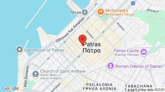 Commercial properties for sale i Patras - kort over placeringen