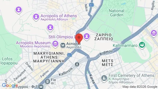 Commercial properties for sale i Athens Akropoli - kort over placeringen
