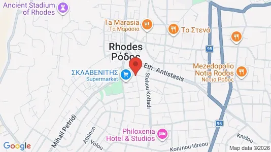 Gewerbeflächen zum Kauf i Rhodes - kort over placeringen