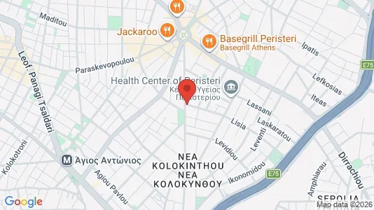 Commercial properties for sale i Peristeri - kort over placeringen