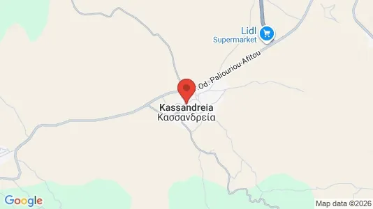 Liikekiinteistöt Vuokrattavana i Kassandra - Kuva Google Street Viewstä