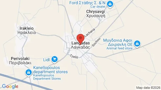 Liikekiinteistöt Vuokrattavana i Lagkadas - Kuva Google Street Viewstä