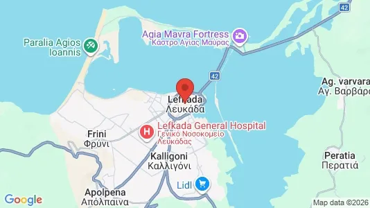 Liikekiinteistöt Vuokrattavana i Lefkada - Kuva Google Street Viewstä