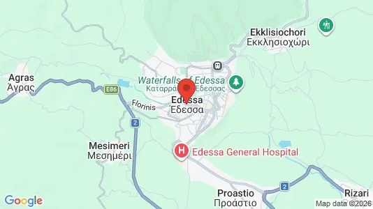 Commercial properties for rent i Edessa - kort over placeringen