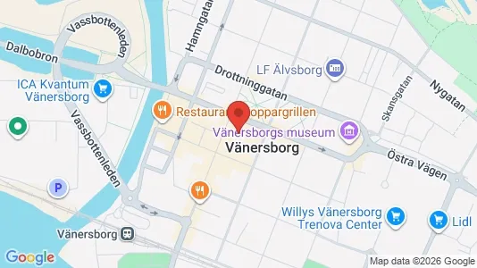 Toimistotilat Vuokrattavana i Vänersborg - Kuva Google Street Viewstä