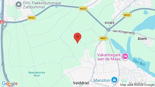 Commercial properties for sale i Maasdriel - kort over placeringen