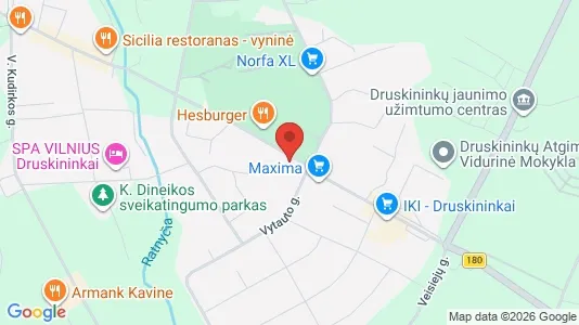 Lokaler til leje i Druskininkų sav. - kort over placeringen
