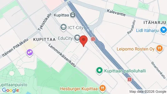 Office spaces for rent i Turku - kort over placeringen