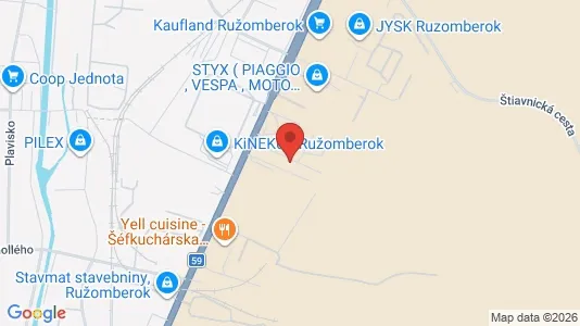 Gewerbeflächen zur Miete i Prievidza – Foto von Google Street View