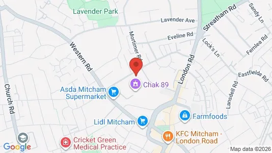 Gewerbeflächen zur Miete i Mitcham - Surrey – Foto von Google Street View