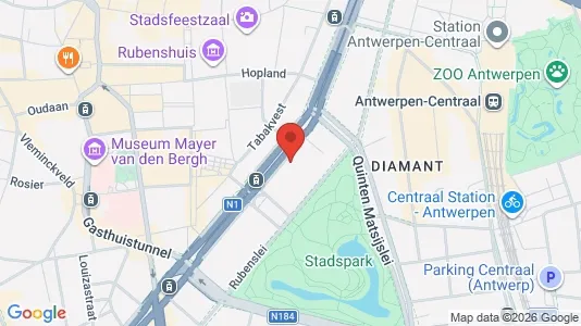 Kontorslokaler för uthyrning i Stad Antwerp – Foto från Google Street View