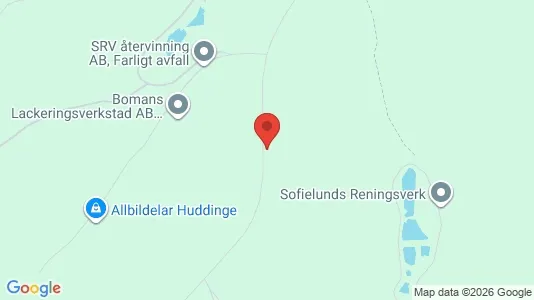 Varastot Vuokrattavana i Huddinge - Kuva Google Street Viewstä