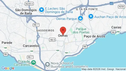 Office spaces for rent i Oeiras - kort over placeringen
