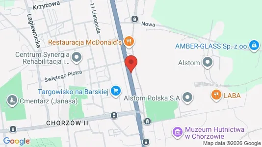 Kontorer til leie i Chorzów – Bilde fra Google Street View