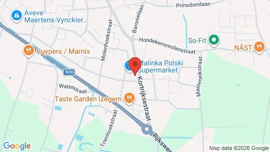 Liikekiinteistöt Vuokrattavana i Izegem - Kuva Google Street Viewstä
