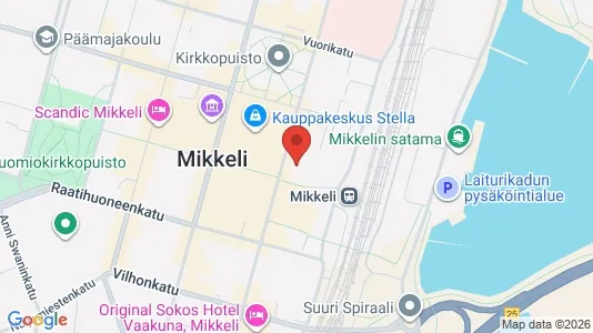 Office spaces for rent i Mikkeli - kort over placeringen