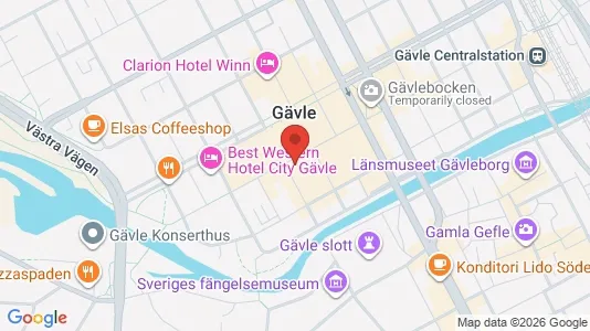 Gewerbeflächen zur Miete i Gävle - kort over placeringen