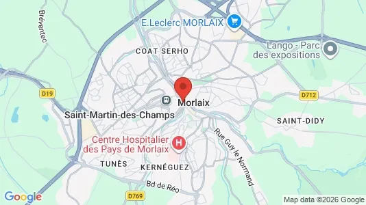 Liikekiinteistöt Vuokrattavana i Morlaix - Kuva Google Street Viewstä