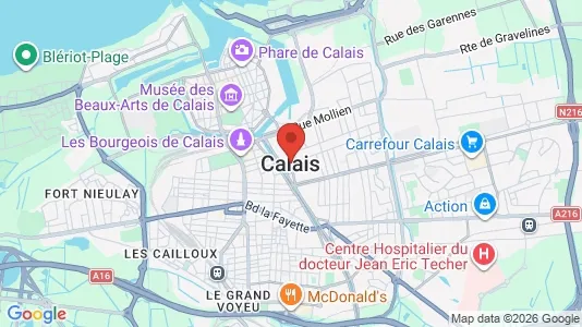 Liikekiinteistöt Vuokrattavana i Calais - Kuva Google Street Viewstä