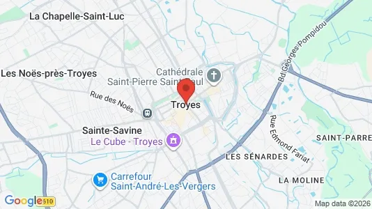Liikekiinteistöt Vuokrattavana i Troyes - Kuva Google Street Viewstä