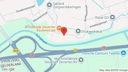 Kontorlokaler til leje i Deventer - Foto fra Google Street View