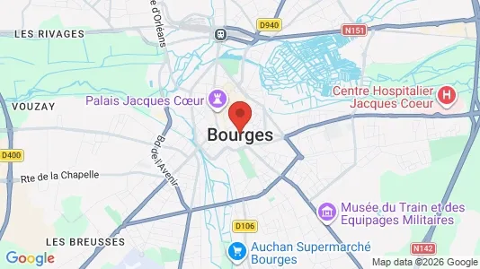Varastot Vuokrattavana i Bourges - Kuva Google Street Viewstä