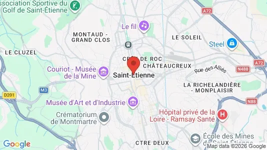 Varastot Vuokrattavana i Saint-Étienne - Kuva Google Street Viewstä