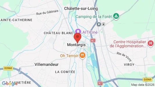 Varastot Vuokrattavana i Montargis - Kuva Google Street Viewstä