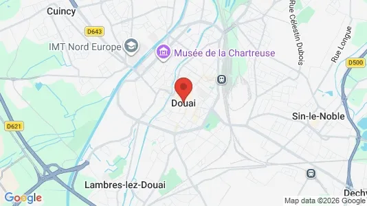 Varastot Vuokrattavana i Douai - Kuva Google Street Viewstä