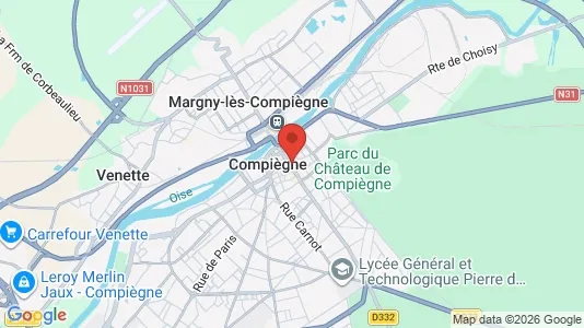 Lagerlokaler til leje i Compiègne - Foto fra Google Street View