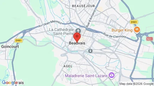 Varastot Vuokrattavana i Beauvais - Kuva Google Street Viewstä