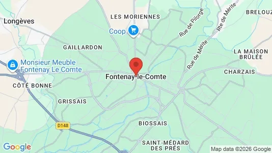 Lager til leie i Fontenay-le-Comte – Bilde fra Google Street View