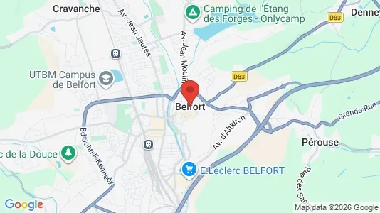 Varastot Vuokrattavana i Belfort - Kuva Google Street Viewstä