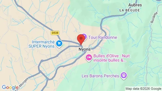 Kantorruimte te huur i Nyons - Foto uit Google Street View