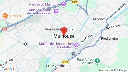 Varastot Vuokrattavana i Mulhouse - Kuva Google Street Viewstä