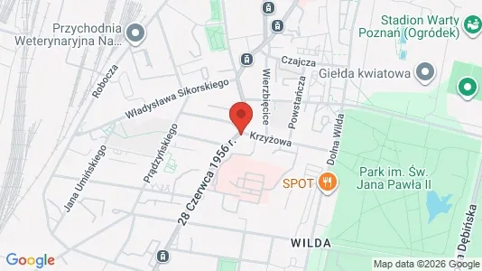 Büros zur Miete i Poznań – Foto von Google Street View