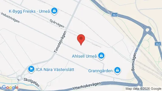 Lokaler til leje i Umeå - Foto fra Google Street View