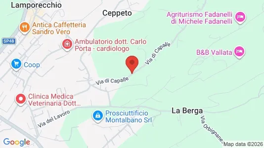 Lokaler til leie i Lamporecchio – Bilde fra Google Street View