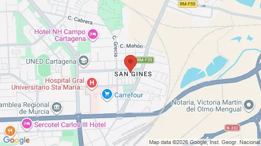 Lokaler til leje i Cartagena - Foto fra Google Street View