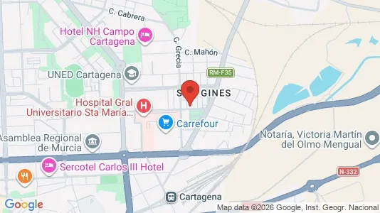 Lokaler til leie i Cartagena – Bilde fra Google Street View