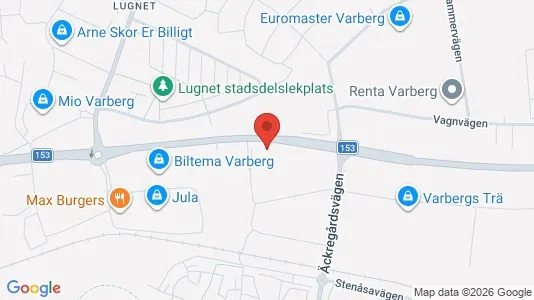 Liikekiinteistöt Vuokrattavana i Varberg - Kuva Google Street Viewstä
