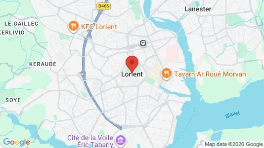 Lokaler til leie i Lorient – Bilde fra Google Street View