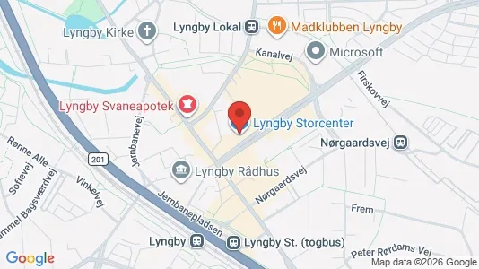 Office spaces for rent i Kongens Lyngby - kort over placeringen